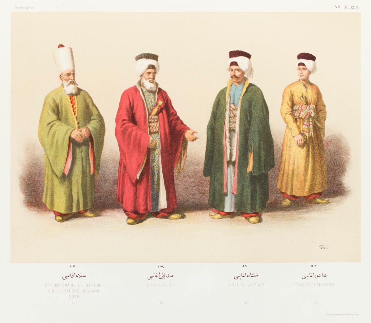 Arif Pacha, Chef du Vestiare
