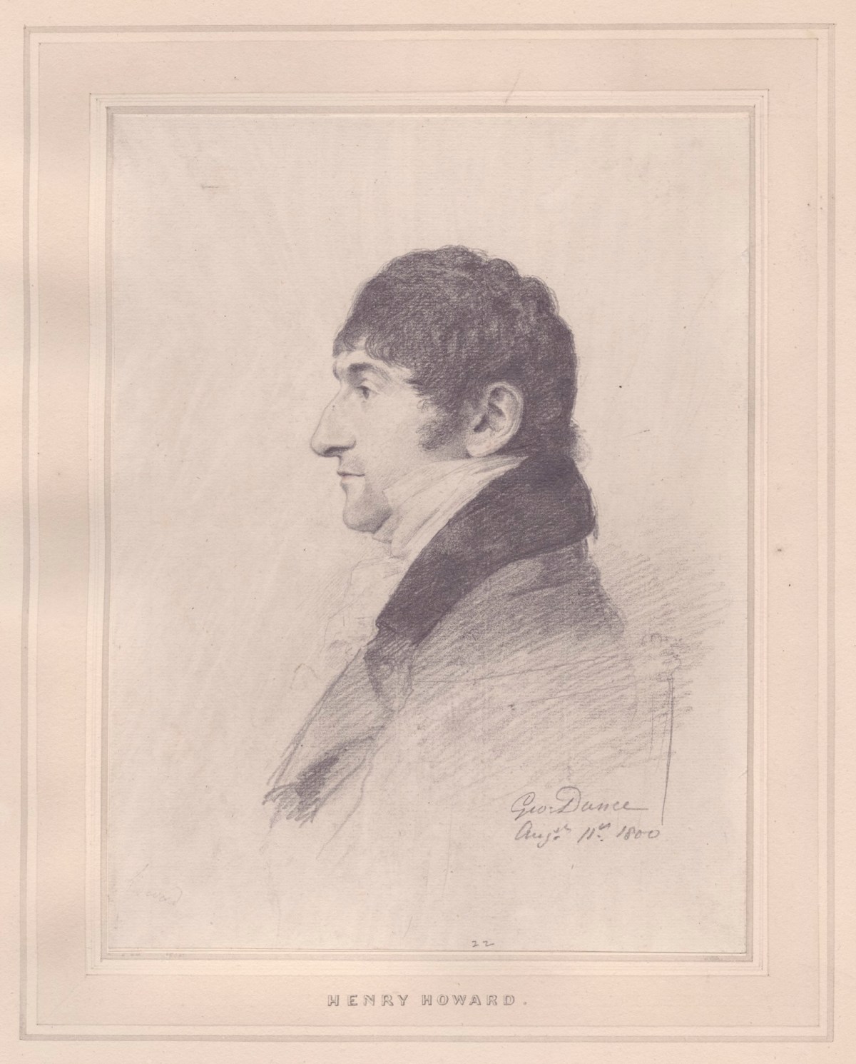 George Dance RA, Portrait of Henry Howard R.A.