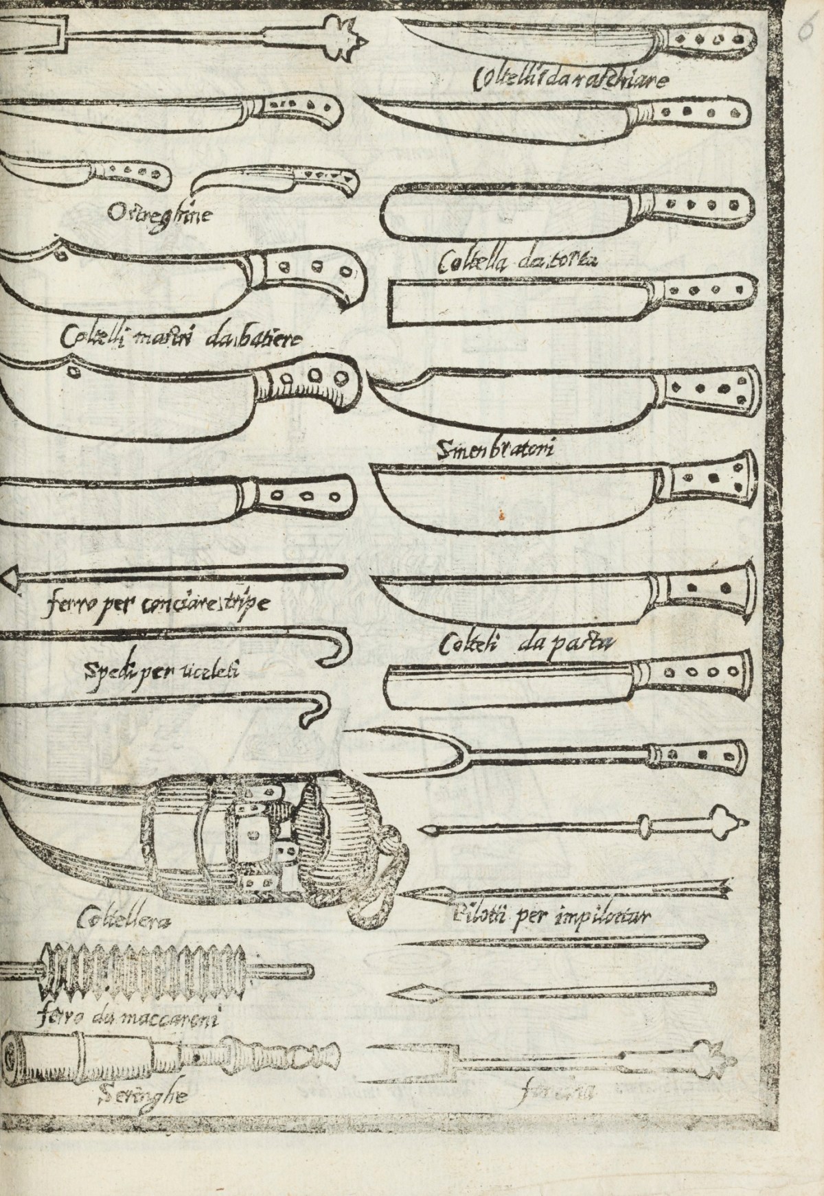 Unsigned, Various knives.