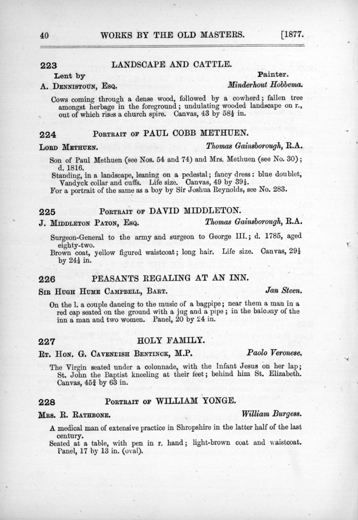 Page 40 of 1877 - Old Masters and deceased masters of the British School
