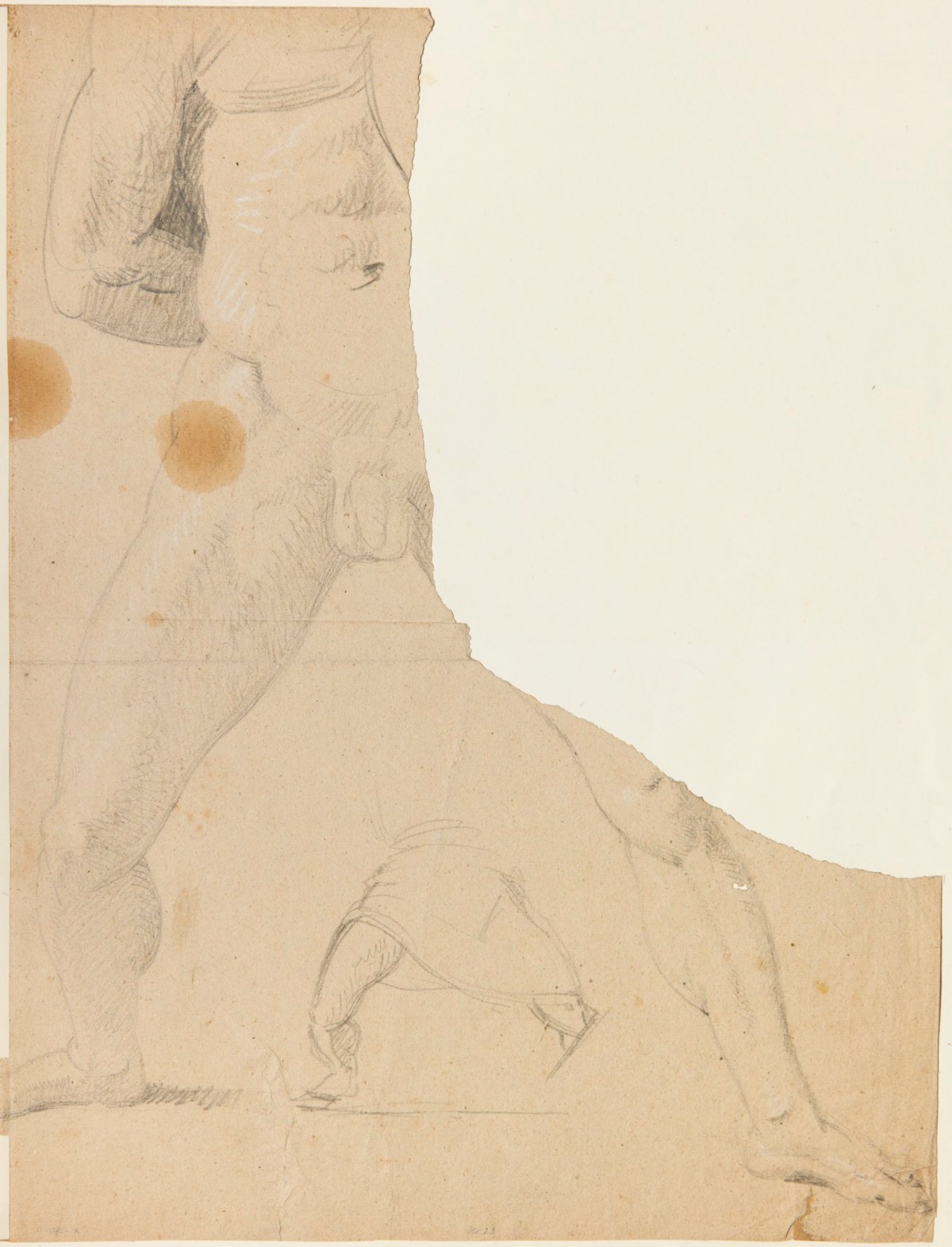 Benjamin Robert Haydon, Two figure studies of a male nude