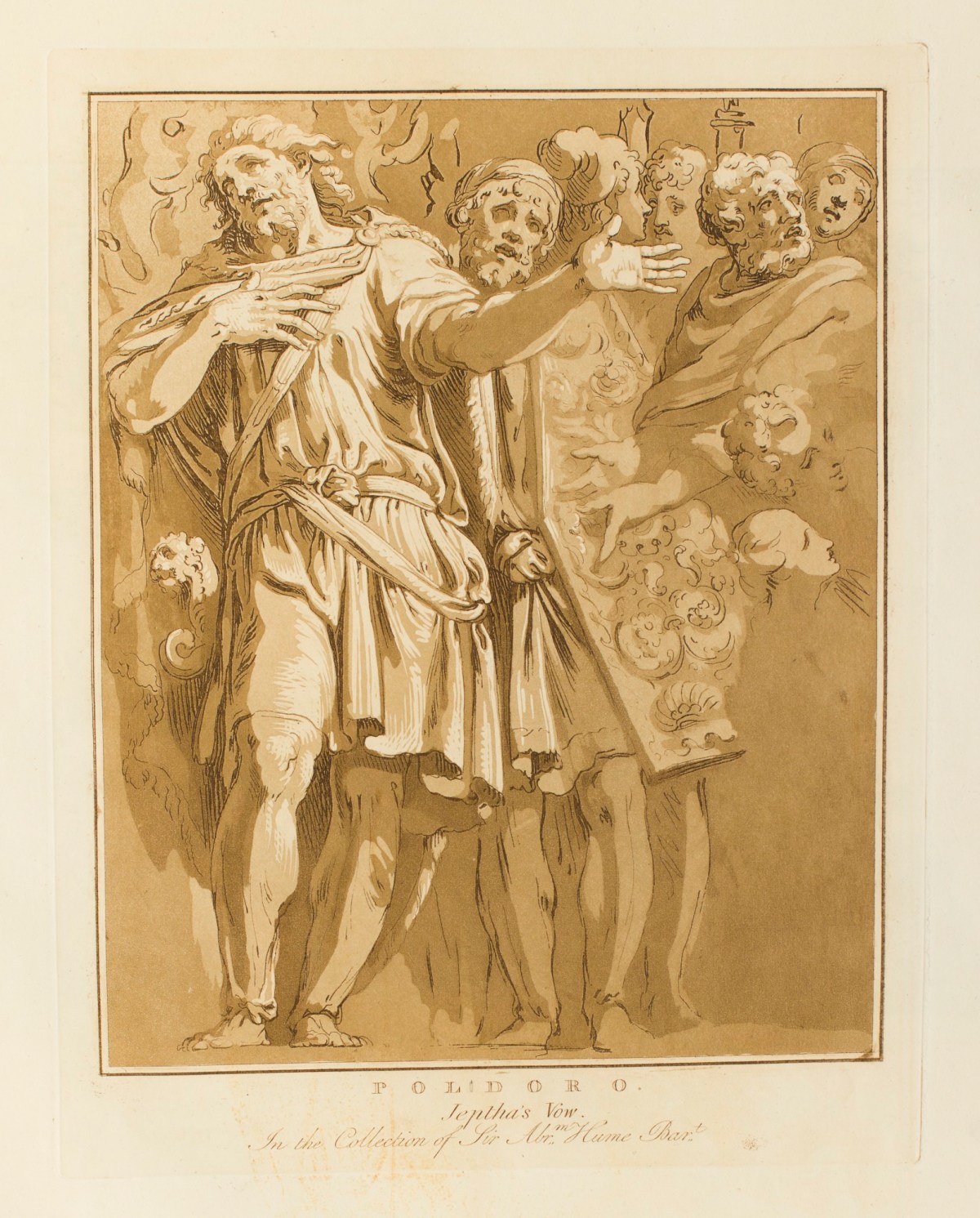 Conrad Martin Metz, Jephthah's vow attributed to Polidoro da Caravaggio