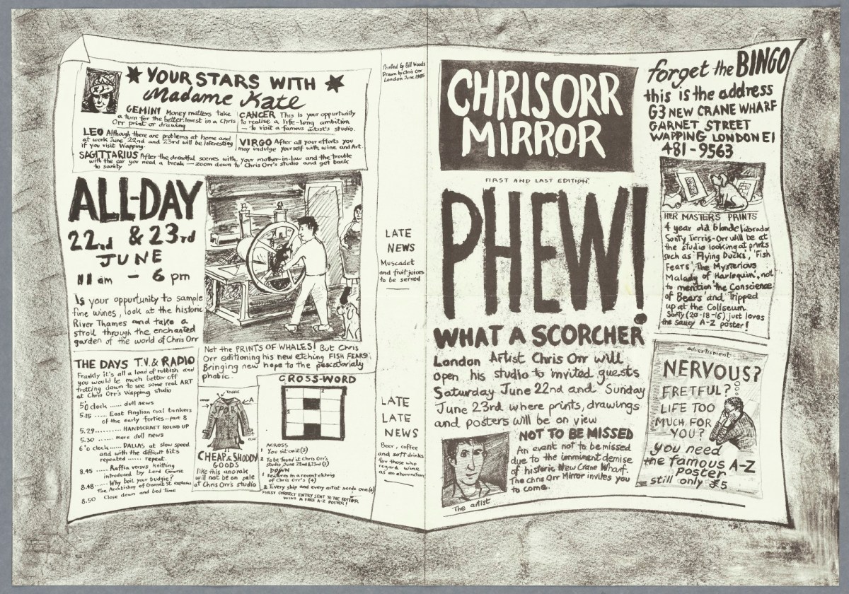 Chris Orr RA, Chris Orr Mirror: Phew! What a Scorcher