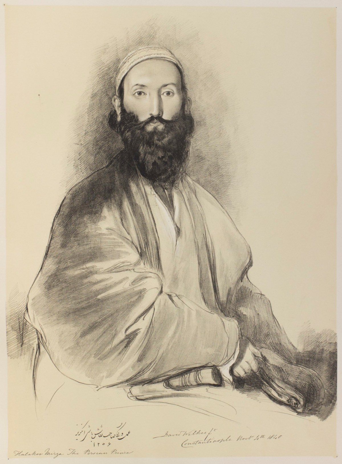Sir David Wilkie RA, Portrait of Halakoo Mirza: The Persian Prince