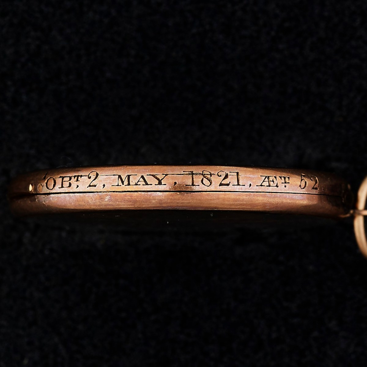 , Crystal locket containing a lock of Napoleon's hair