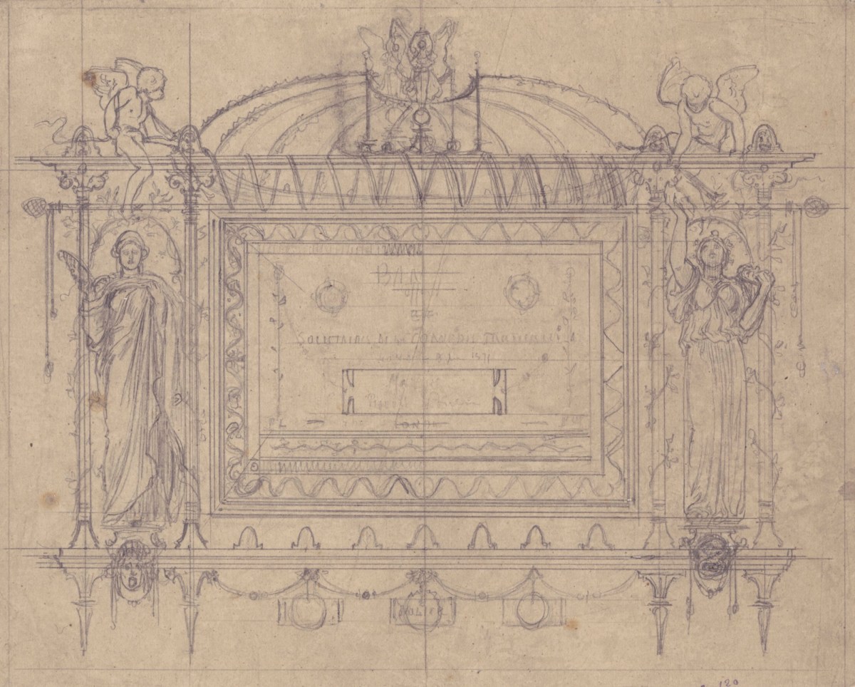 Lord Leighton PRA, Tracing for a decorative design