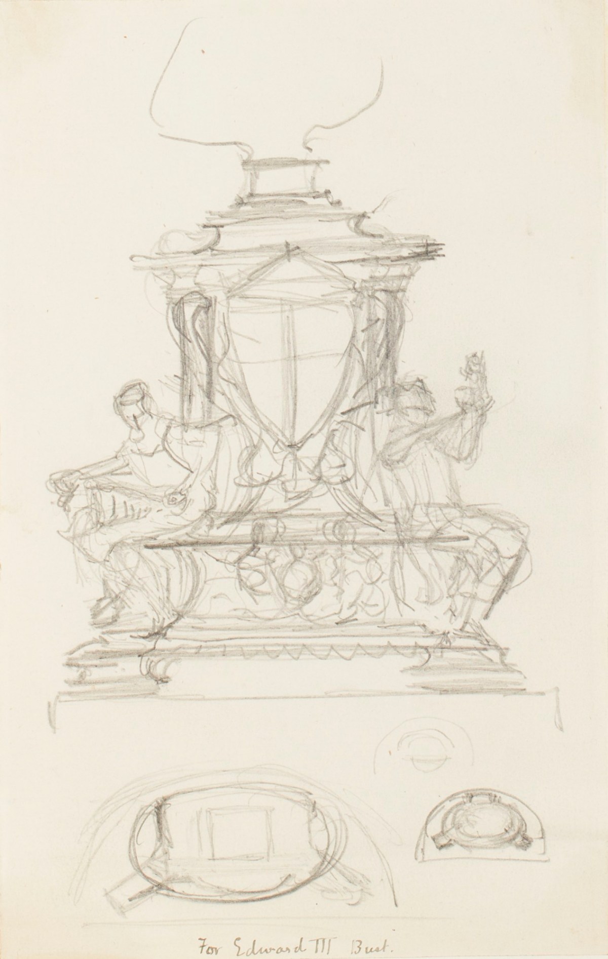 Henry Hugh Armstead RA, Design for the base of a bust of Edward III