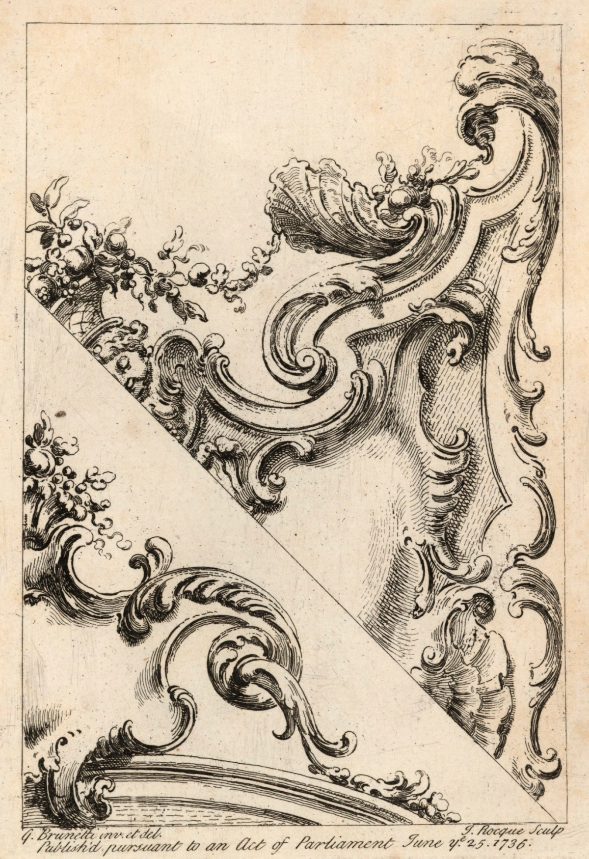 Gaetano Brunetti, Sixty Different Sorts of Ornaments invented by Gaetano Brunetti, Italian painter, very useful to painters, sculptors, stone-carvers, wood-carvers, silversmiths etc.