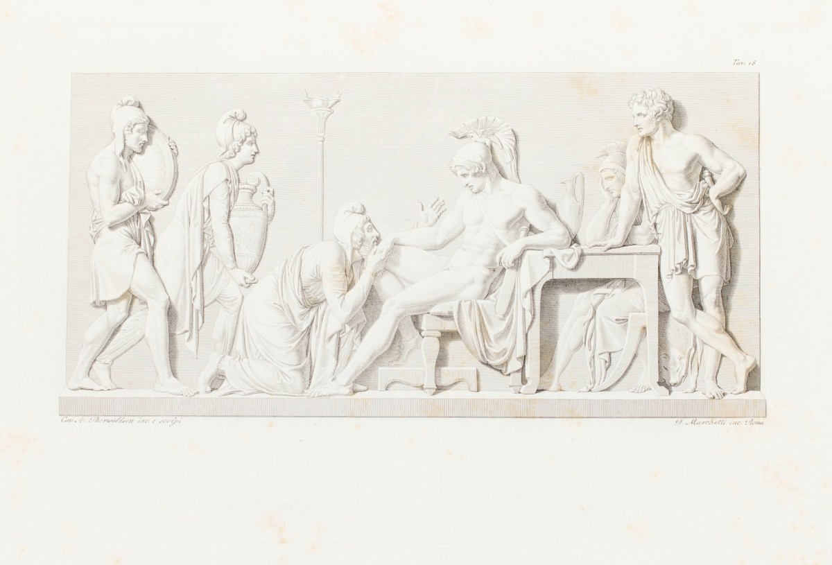 Bertel Thorvaldsen, 'Priamo a piedi d' Achille.'