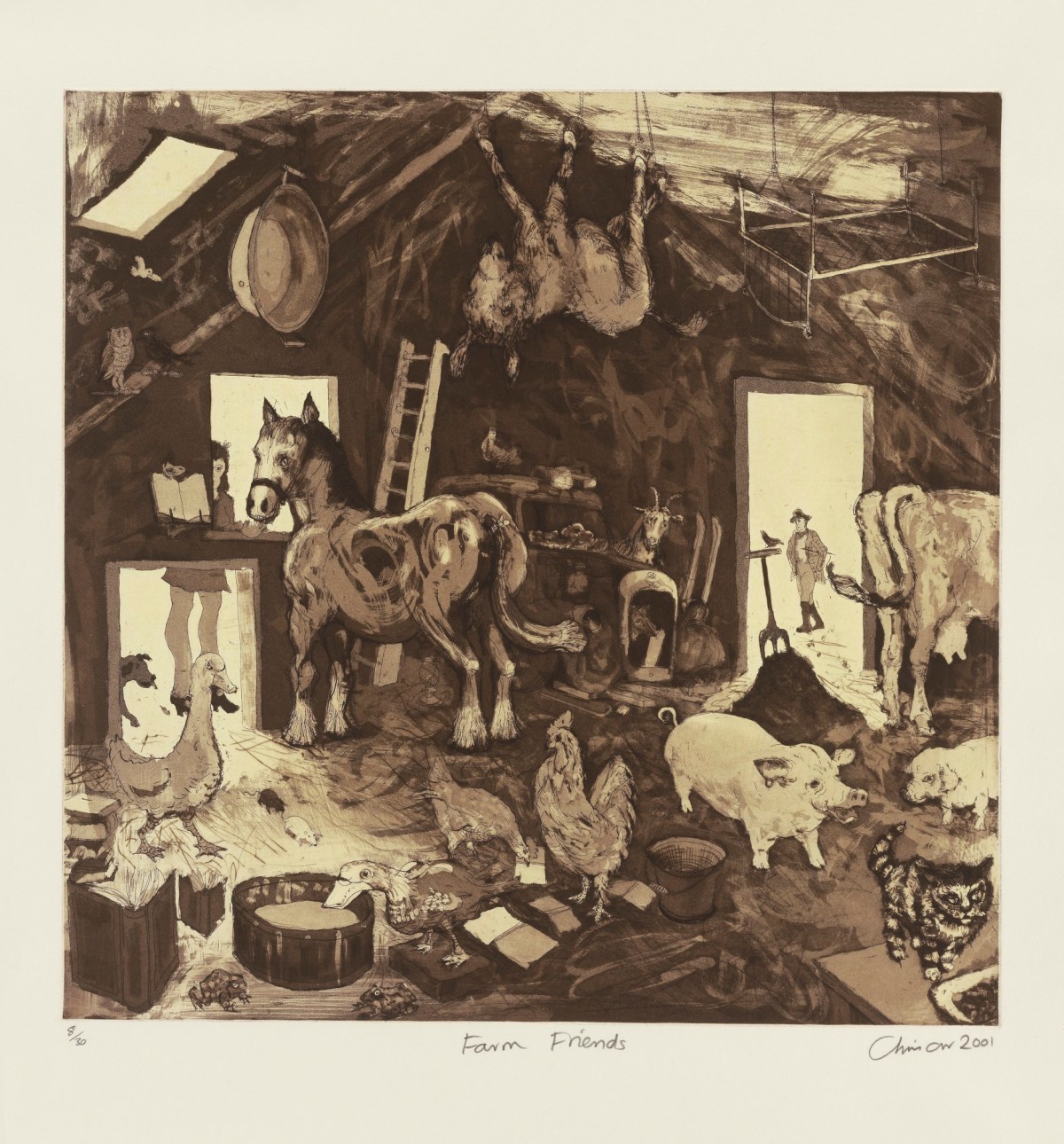 Chris Orr RA, Farm Friends