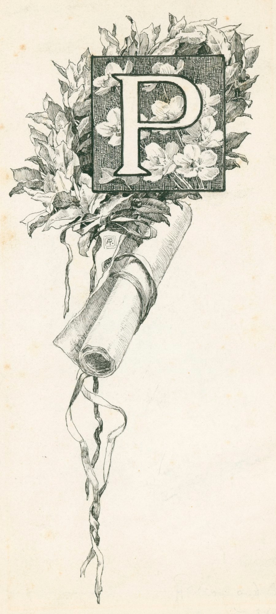 Alfred Parsons RA, Decorative initial 'P'