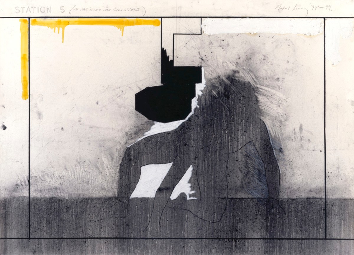 Michael Kenny RA, The Cross is Laid upon Simon of Cyrene