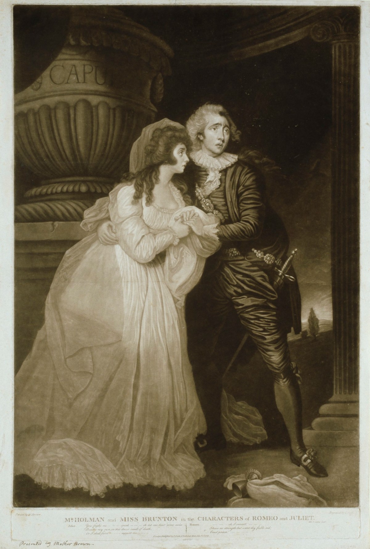 Thomas Park, Mr. Holman and Miss Brunton in the Characters of Romeo and Juliet