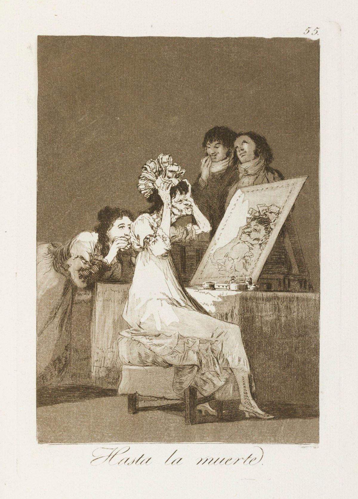 Francisco Goya, 'Hasta la muerte.'