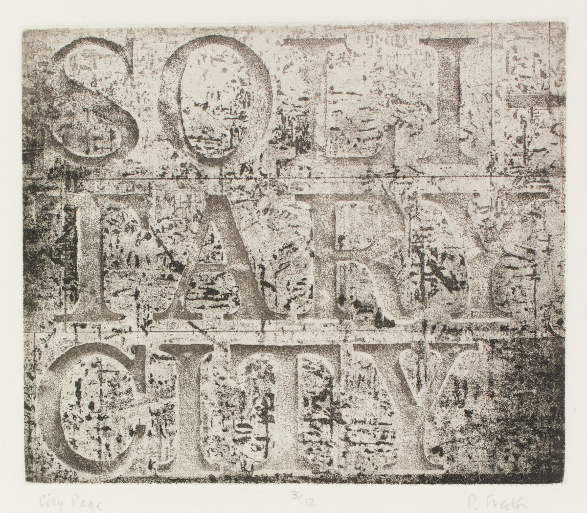 Peter Freeth RA, City Page