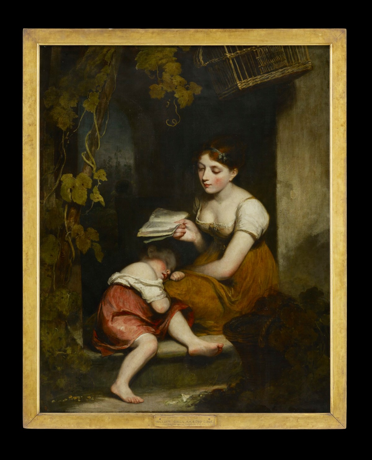 Unknown, Frame for William Owen RA 'Cottage Children'