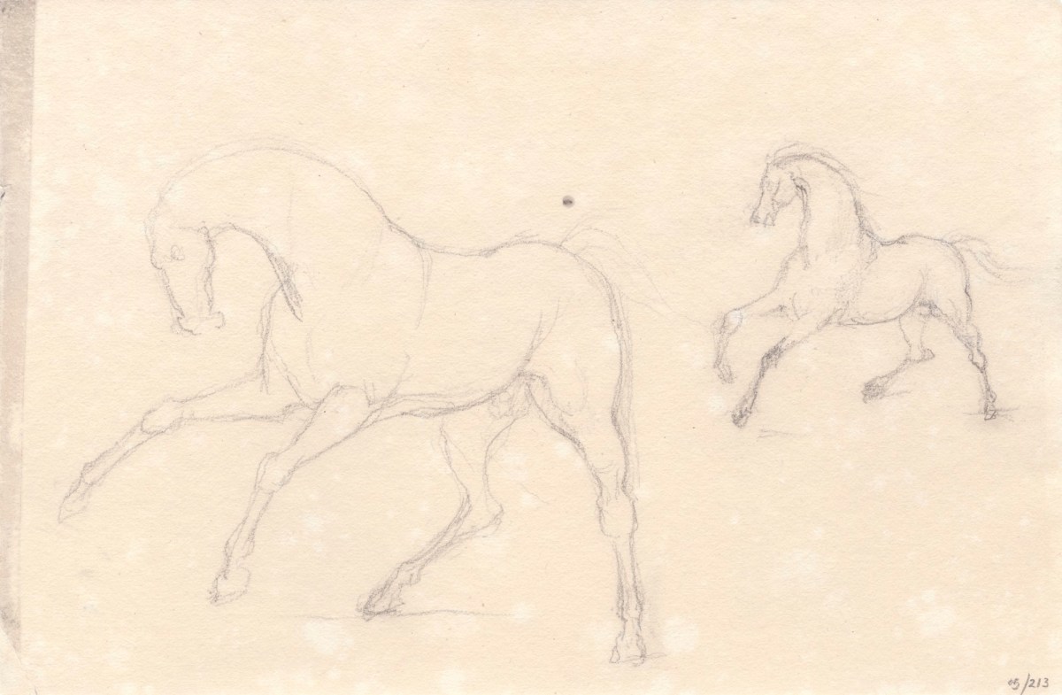 John Gibson RA, Sketches of dancing female figures