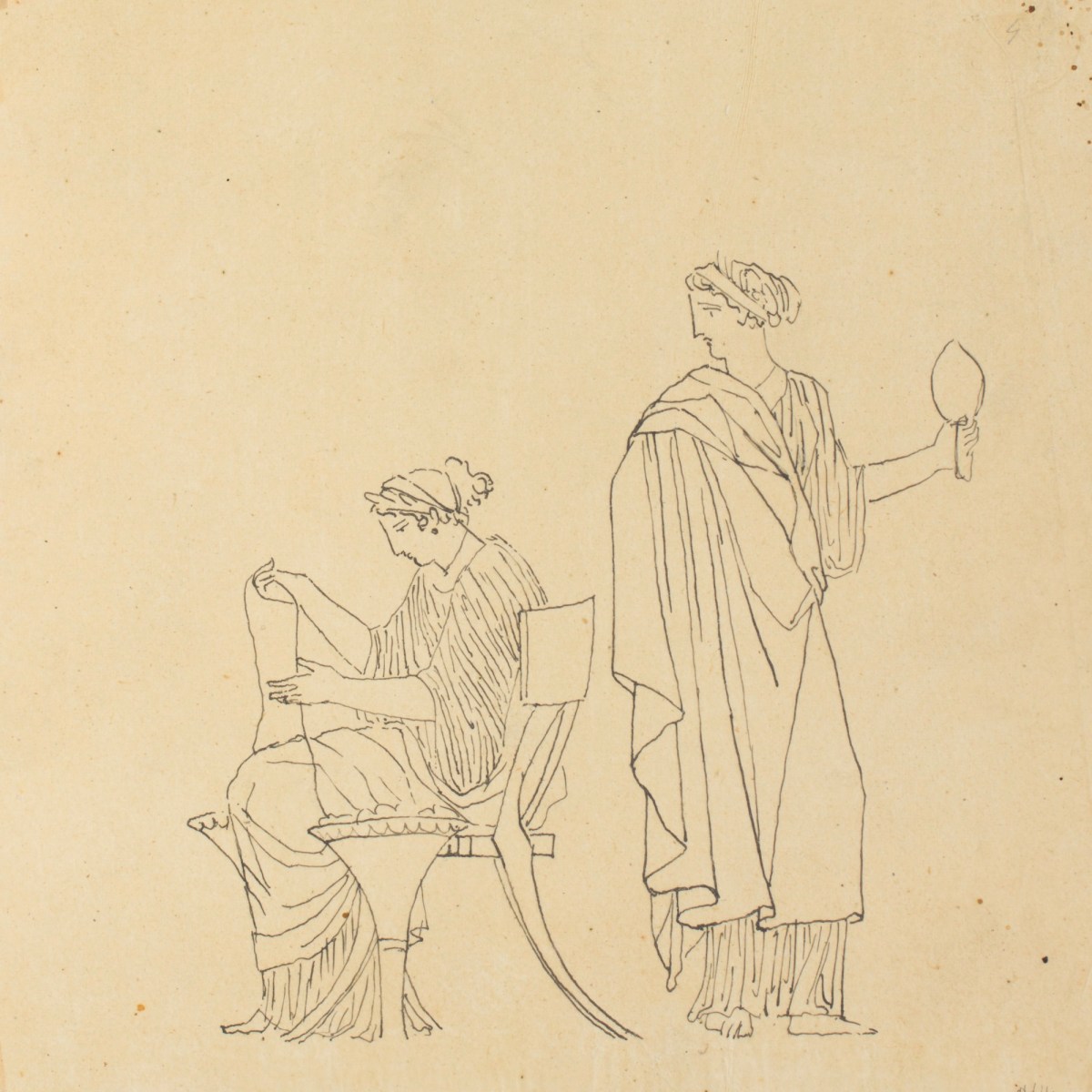 Pietro Santi Bartoli, Plate 64: Emperor Trajan making a sacrifice to Jupiter