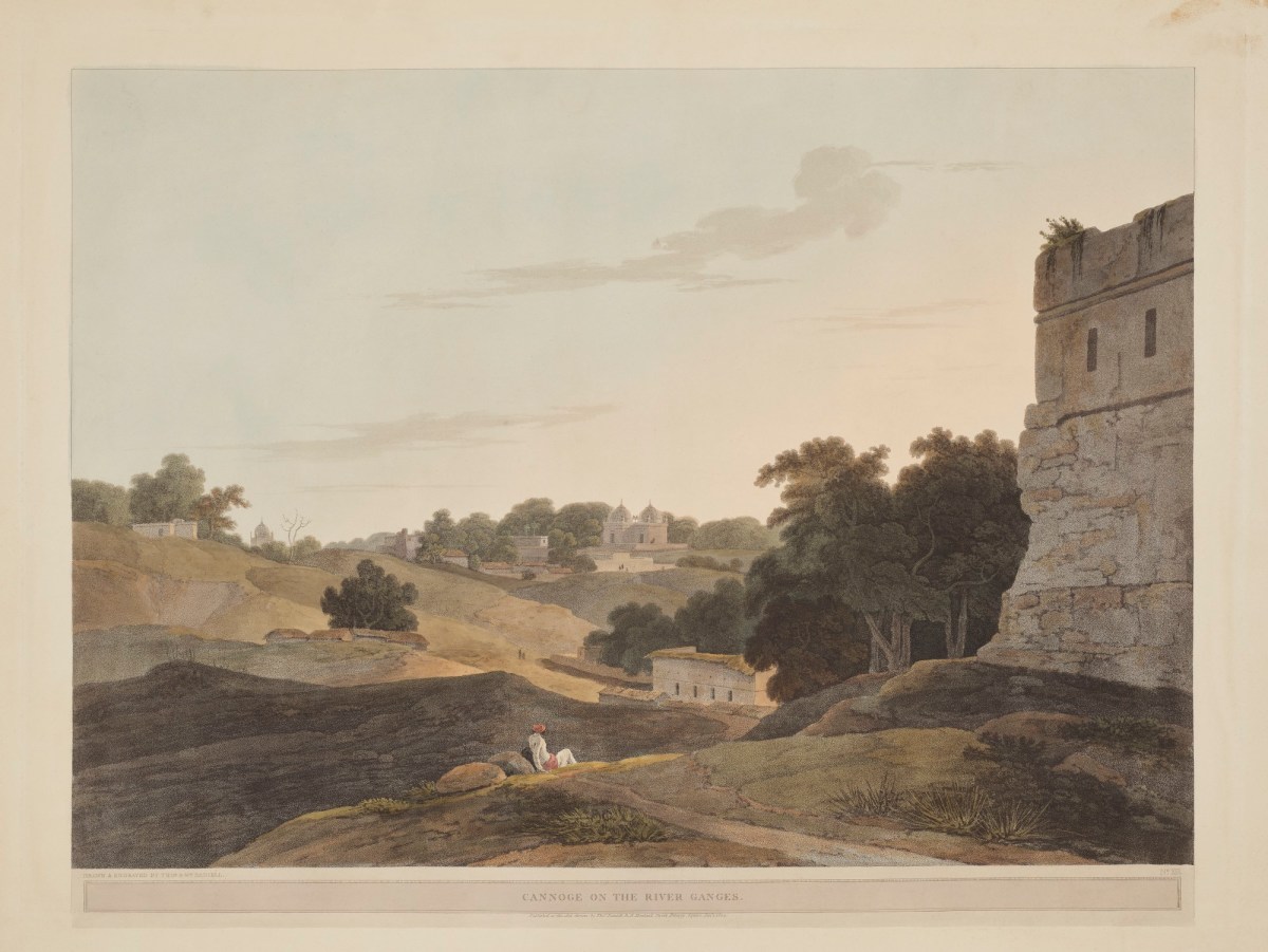 Thomas Daniell RA, Cannoge On The River Ganges