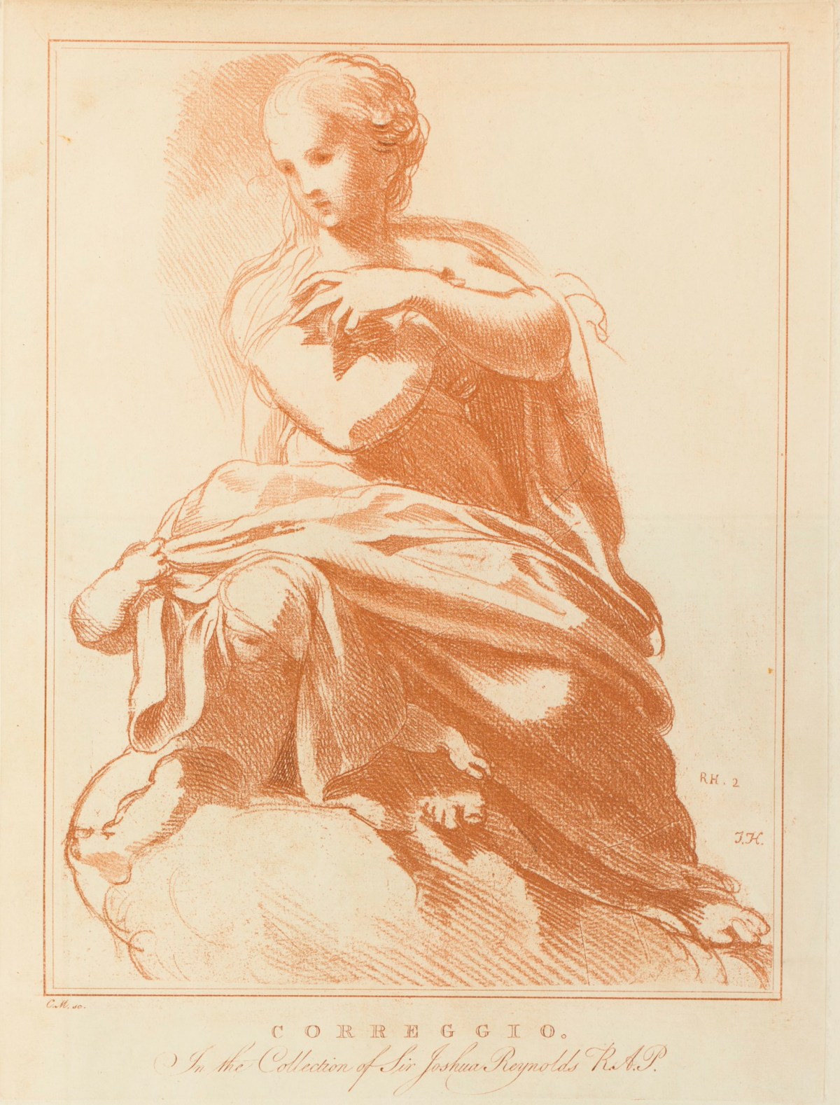 Conrad Martin Metz, Madonna and Child attributed to Correggio