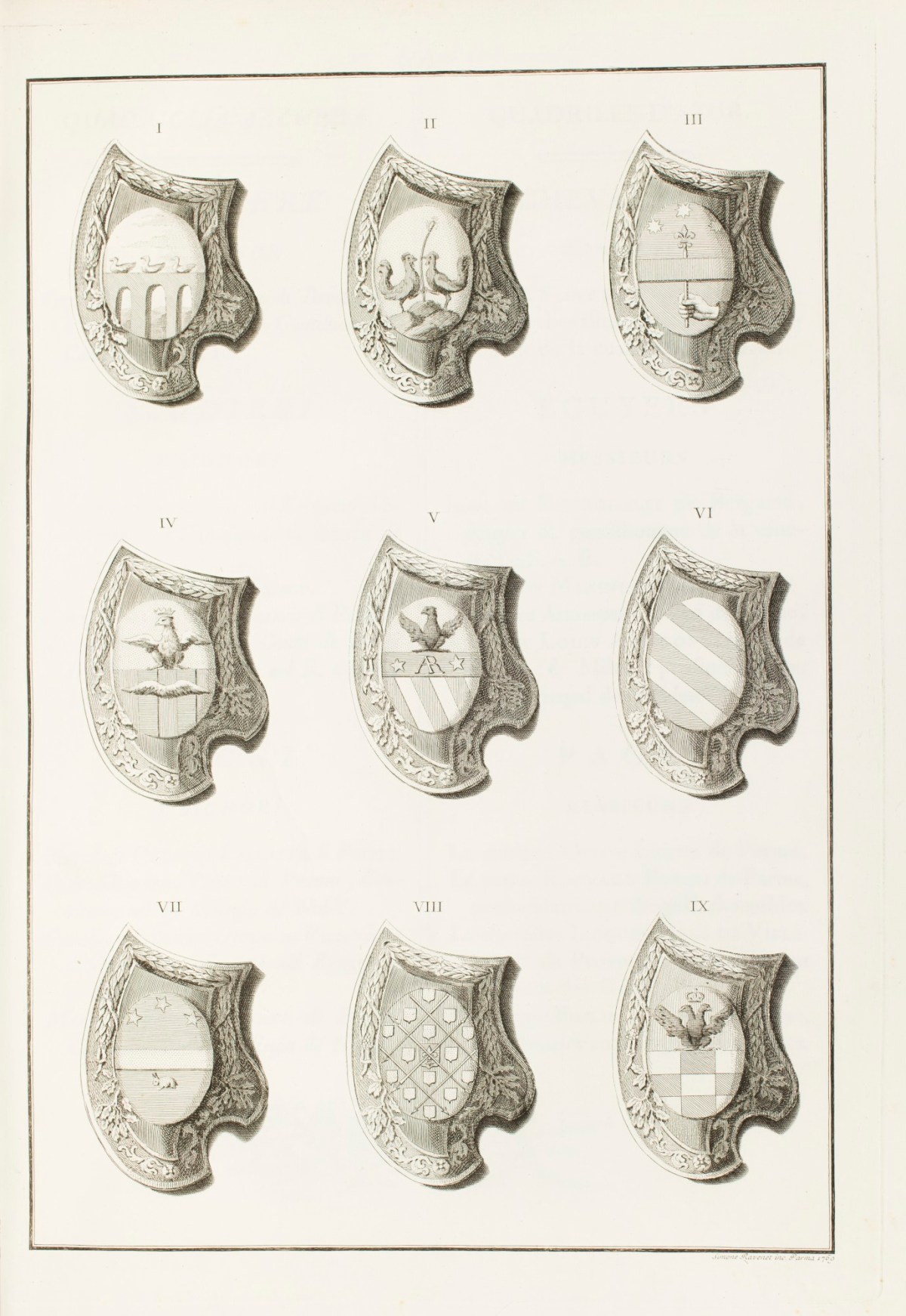 Unsigned, Armorial devices