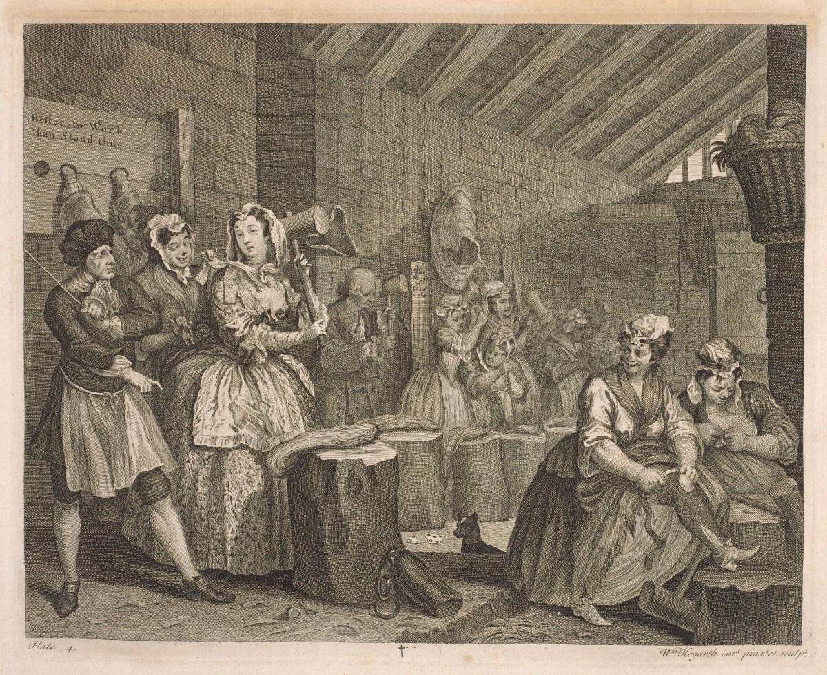 William Hogarth, A Harlot's Progress, plate 4