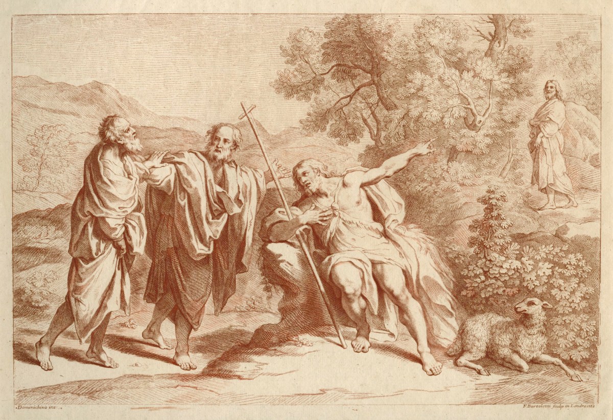 Francesco Bartolozzi RA, St John the Baptist revealing the Saviour to SS. Peter and Andrew