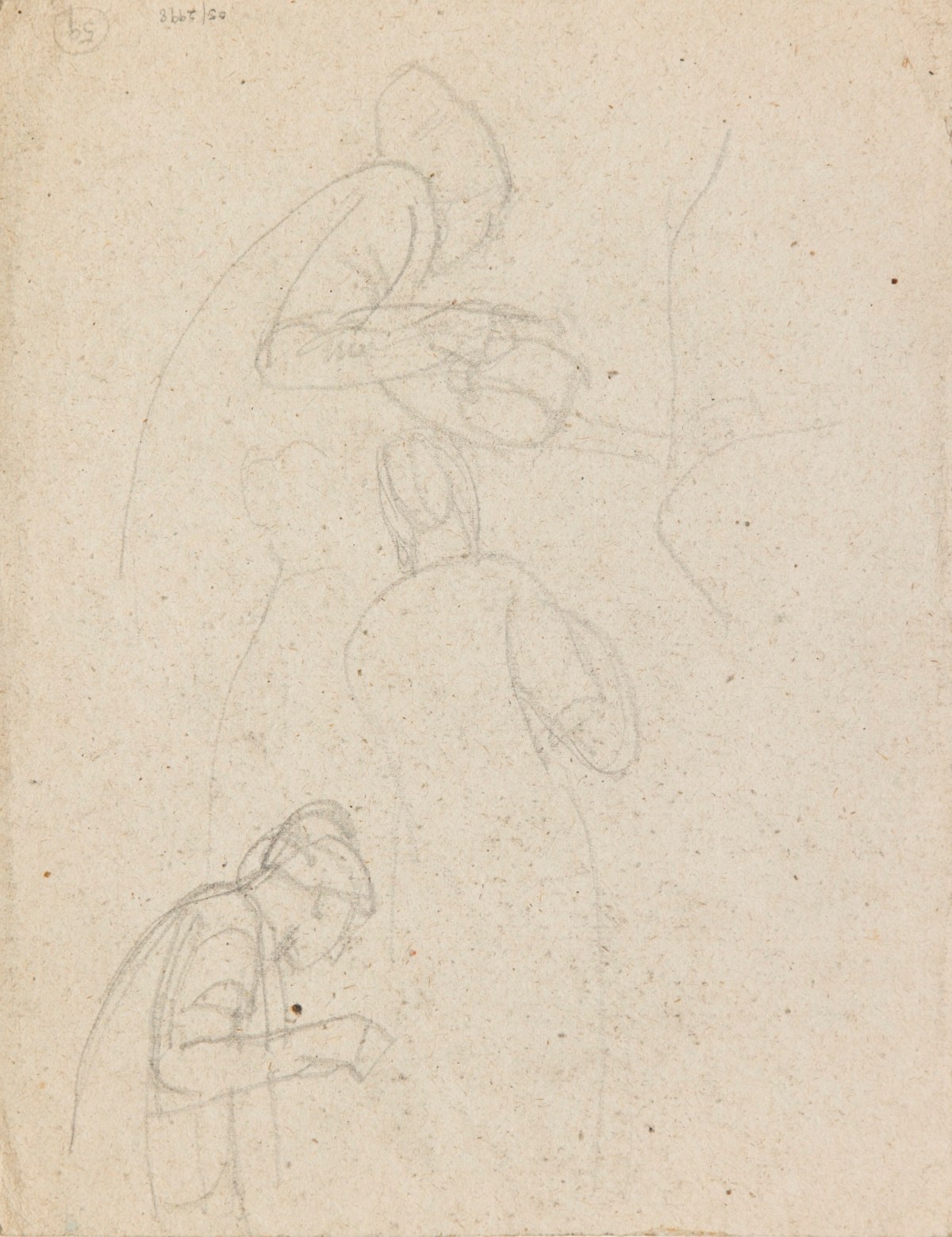 Sir George Clausen RA, Half-length study of a bearded man