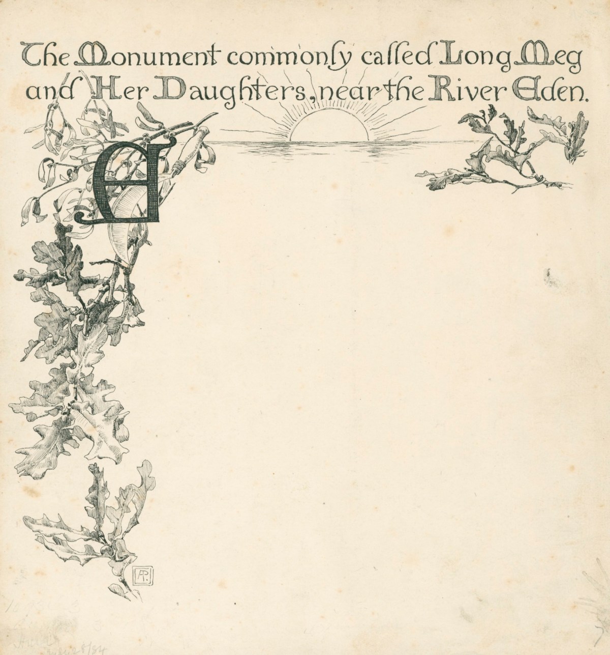 Alfred Parsons RA, Design for an illustration to a poem by William Wordsworth