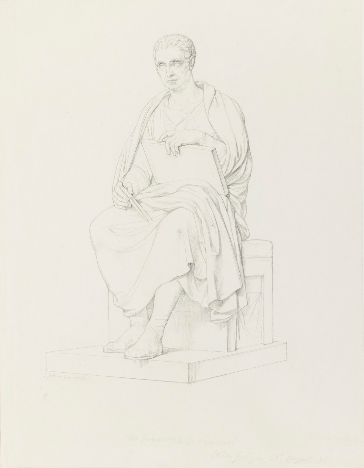 Paolo Guglielmi, Study after Gibson's statue of George Stephenson