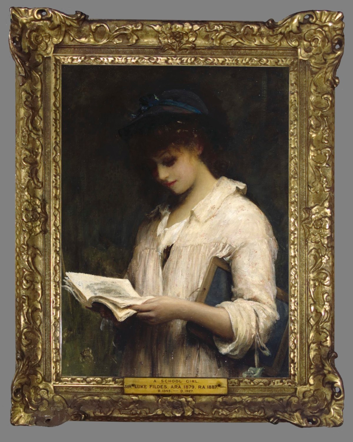 Unknown, Frame for Sir Luke Fildes RA 'A Schoolgirl'