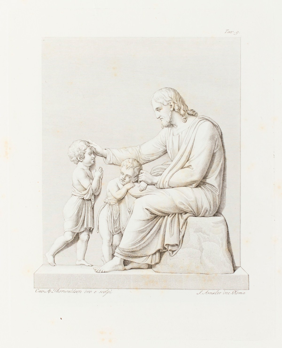 Bertel Thorvaldsen, 'Cristo che benedice i fanciulli.'