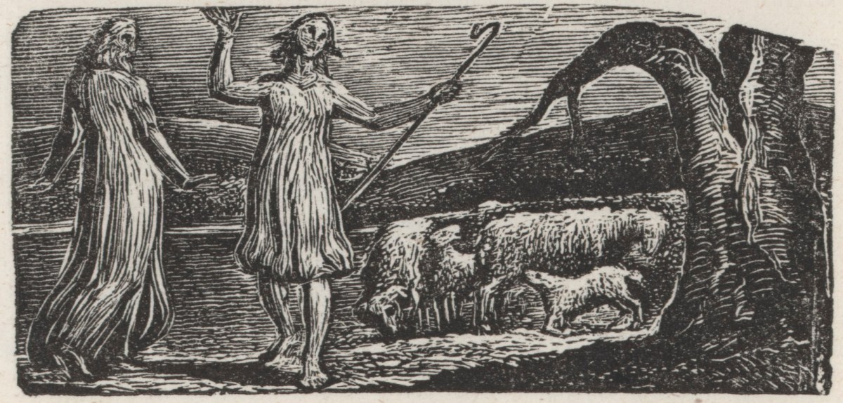 William Blake, Thenot with Colinet Waving his Arms in Sorrow