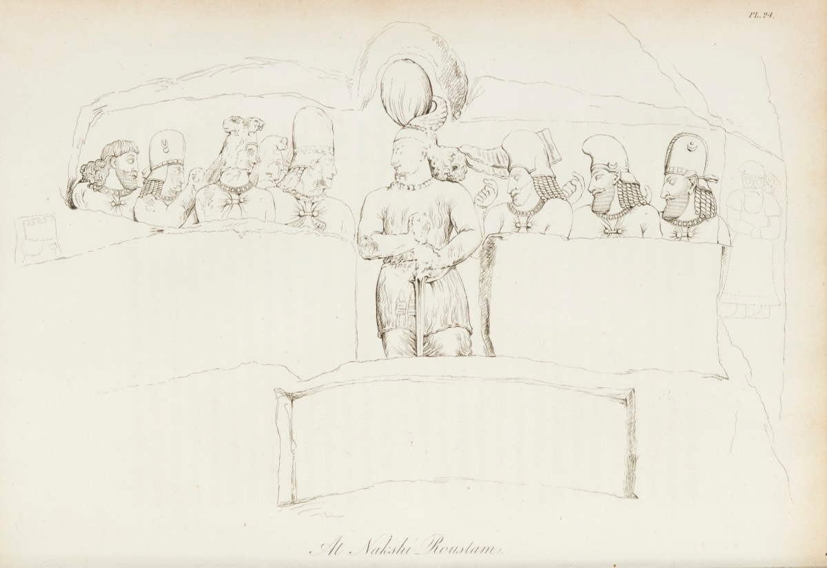 Sir Robert Ker Porter, Bas-relief representing Bahram II and his dignitaries
