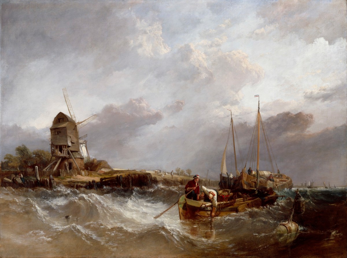 Clarkson Stanfield RA, On the Scheldt near Leiskenshoeck: a Squally Day