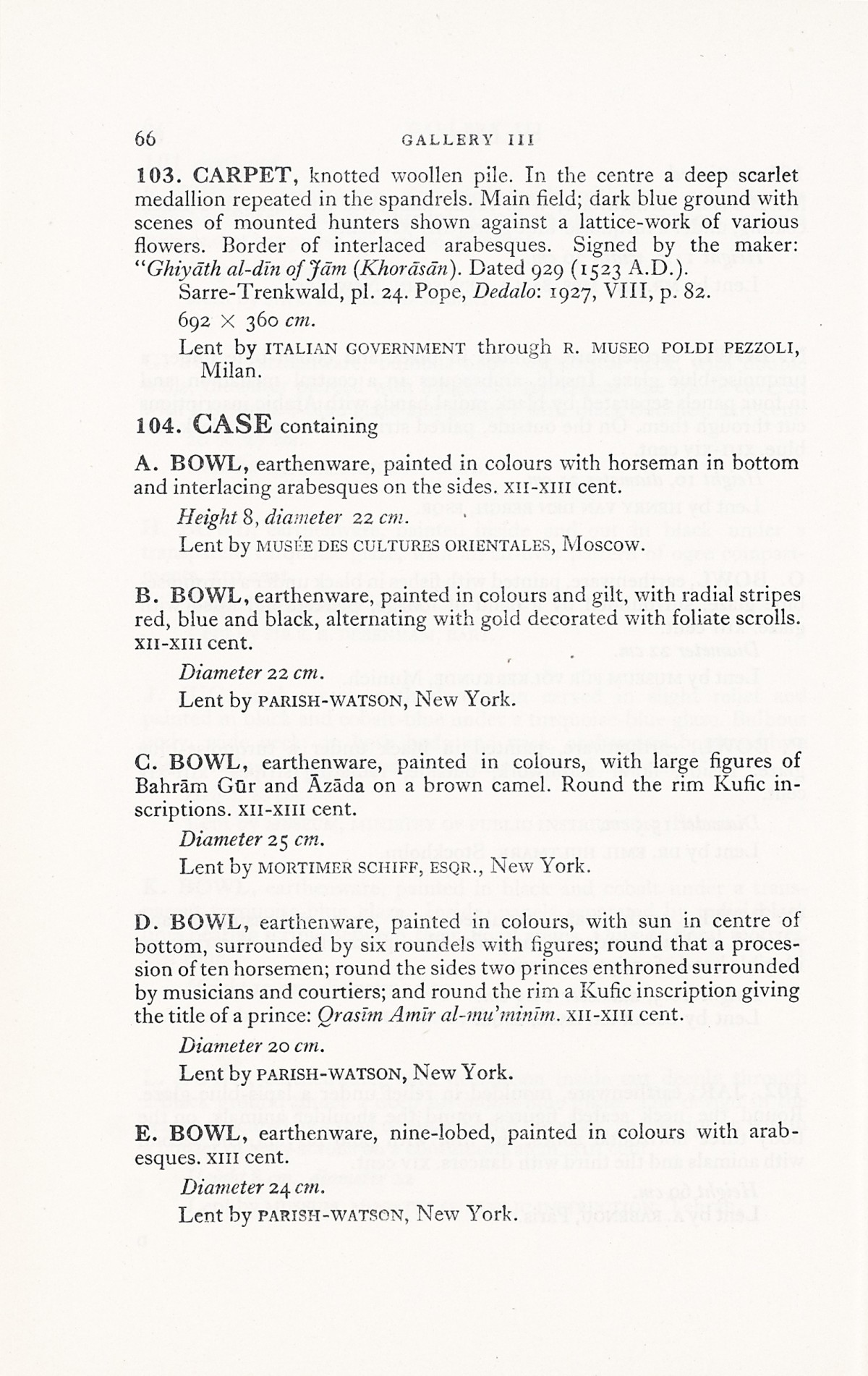 Page 94 of 1931 - International Exhibition of Persian Art