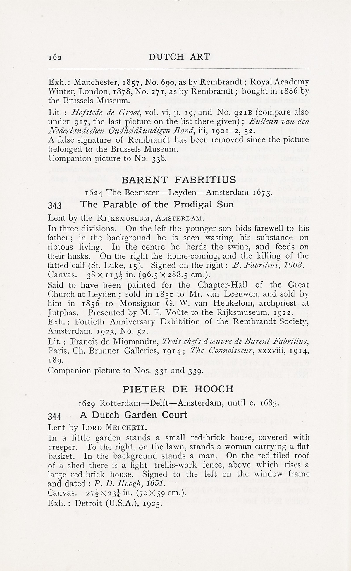 Page 166 of 1929 - Exhibition of Dutch Art 1450-1900