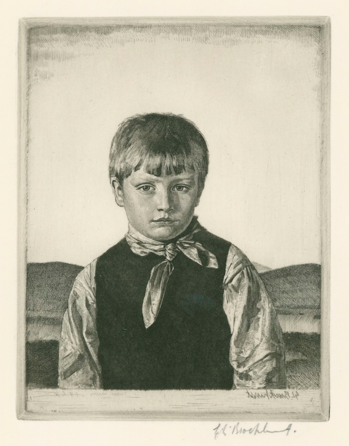 Gerald Leslie Brockhurst RA, The Amberley Boy