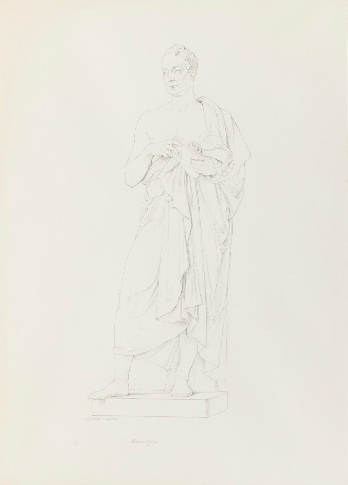 Paolo Guglielmi, Study after Gibson's first statue of William Huskisson, M.P.
