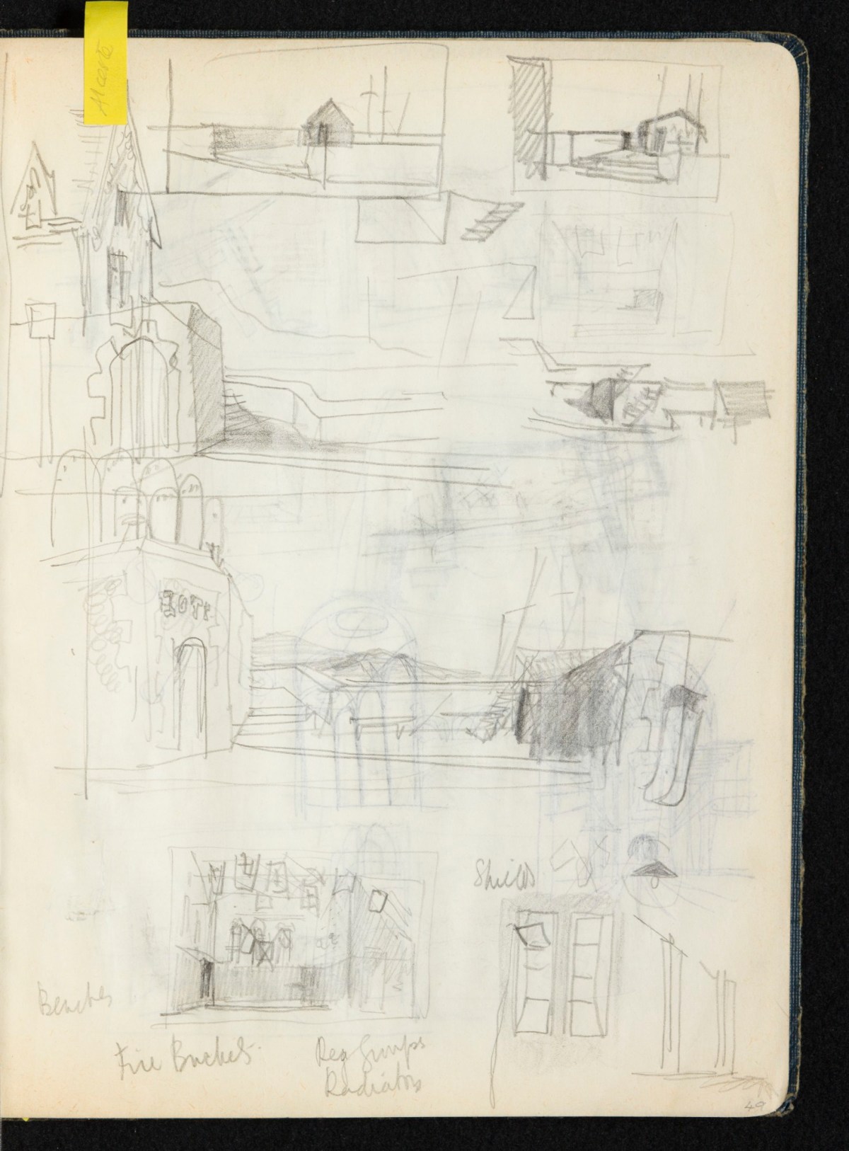 Sir Hugh Casson PRA, Britannia and Glyndebourne sketchbook