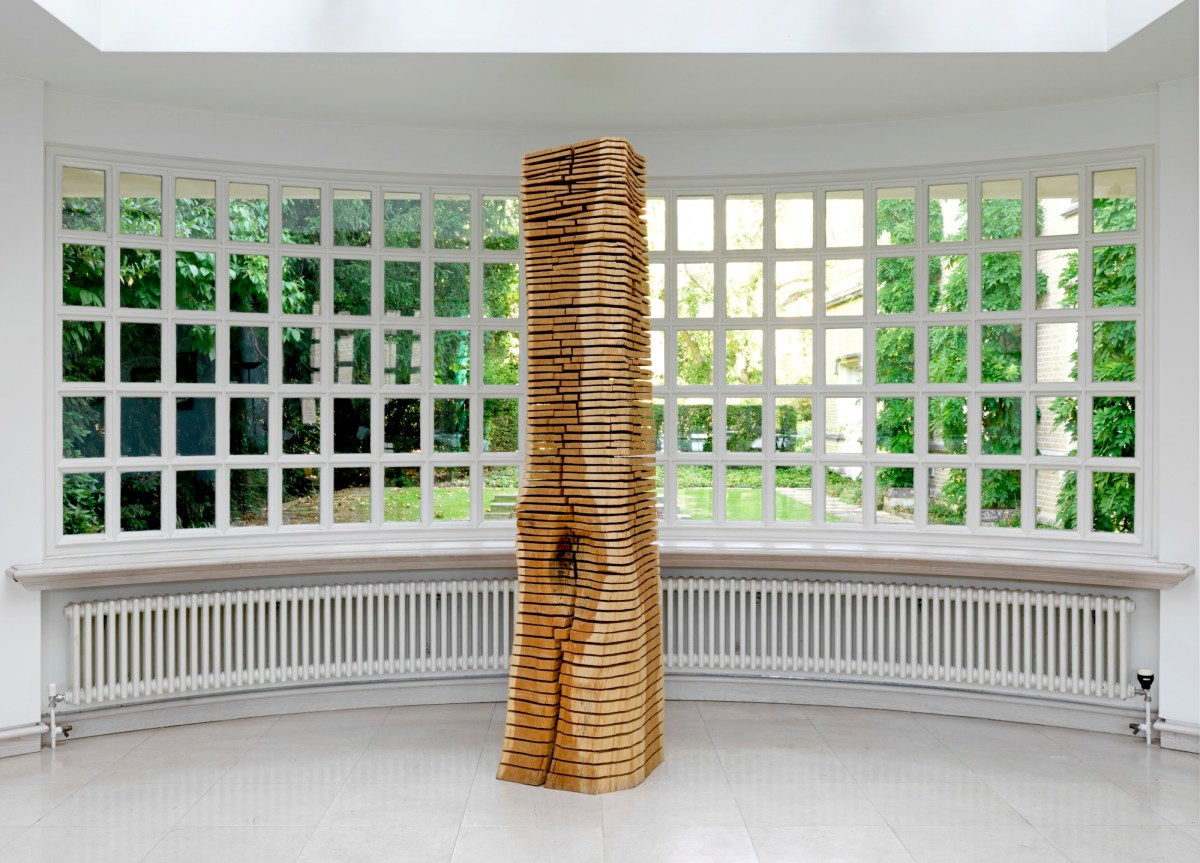 David Nash RA, Crack and Warp Column
