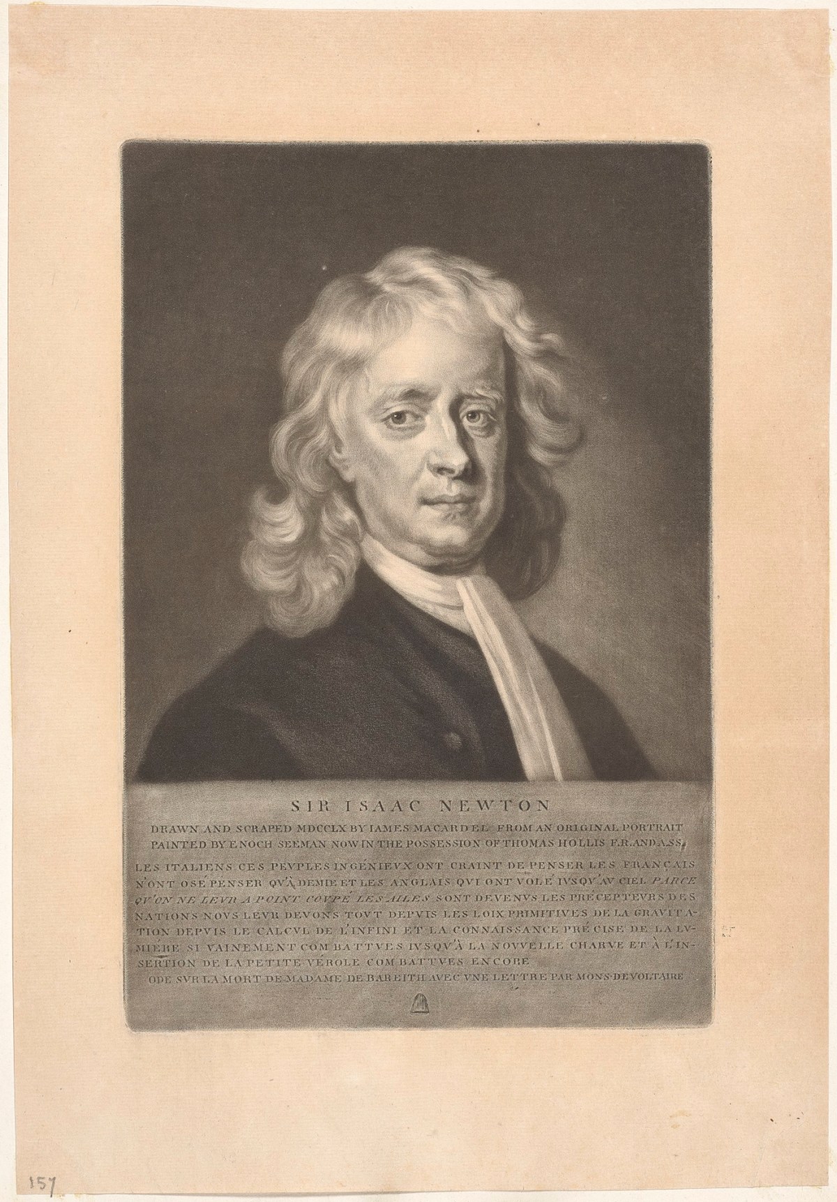 Isaac Seeman, Sir Isaac Newton