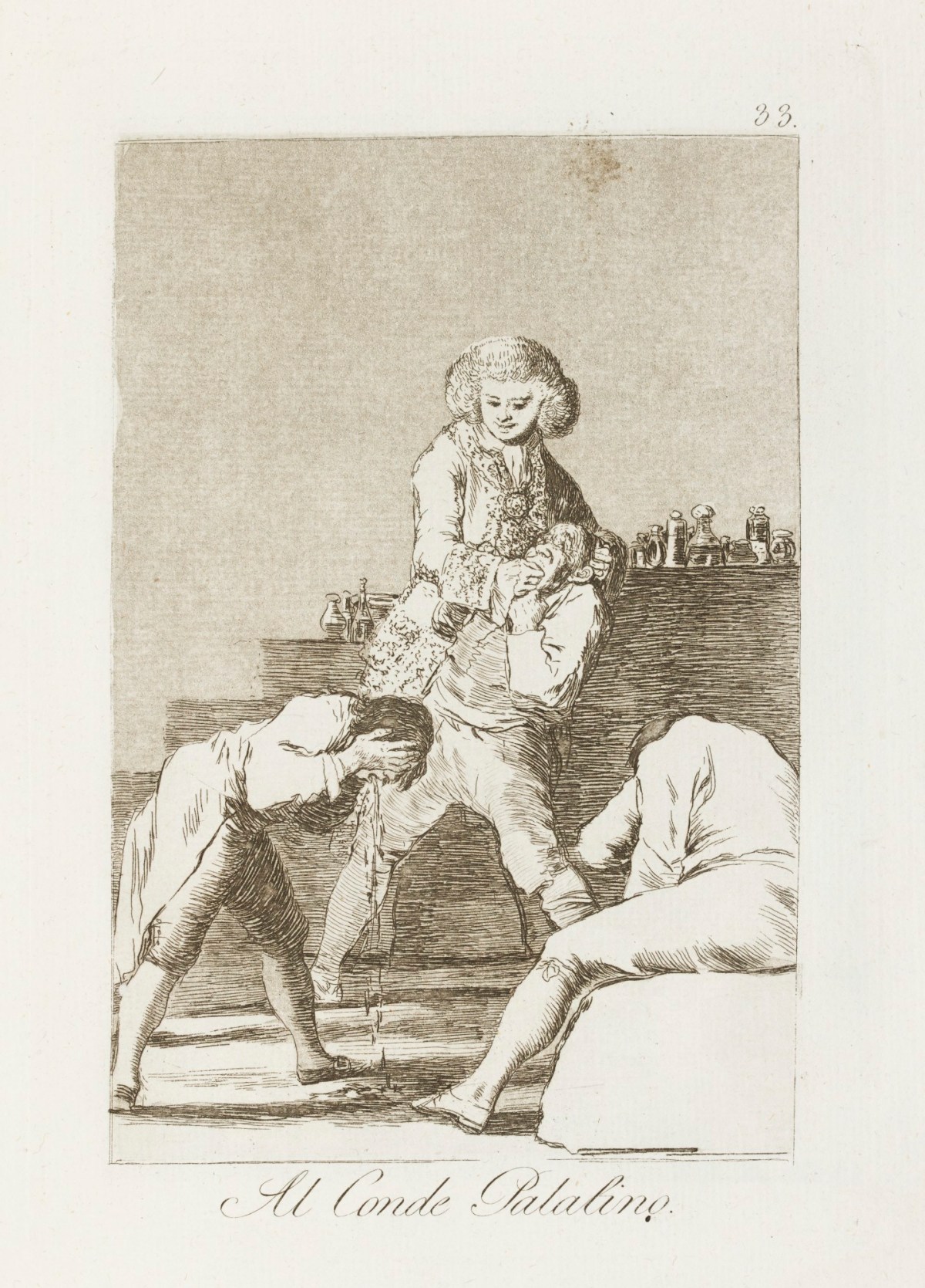 Francisco Goya, 'Al conde palatino.'