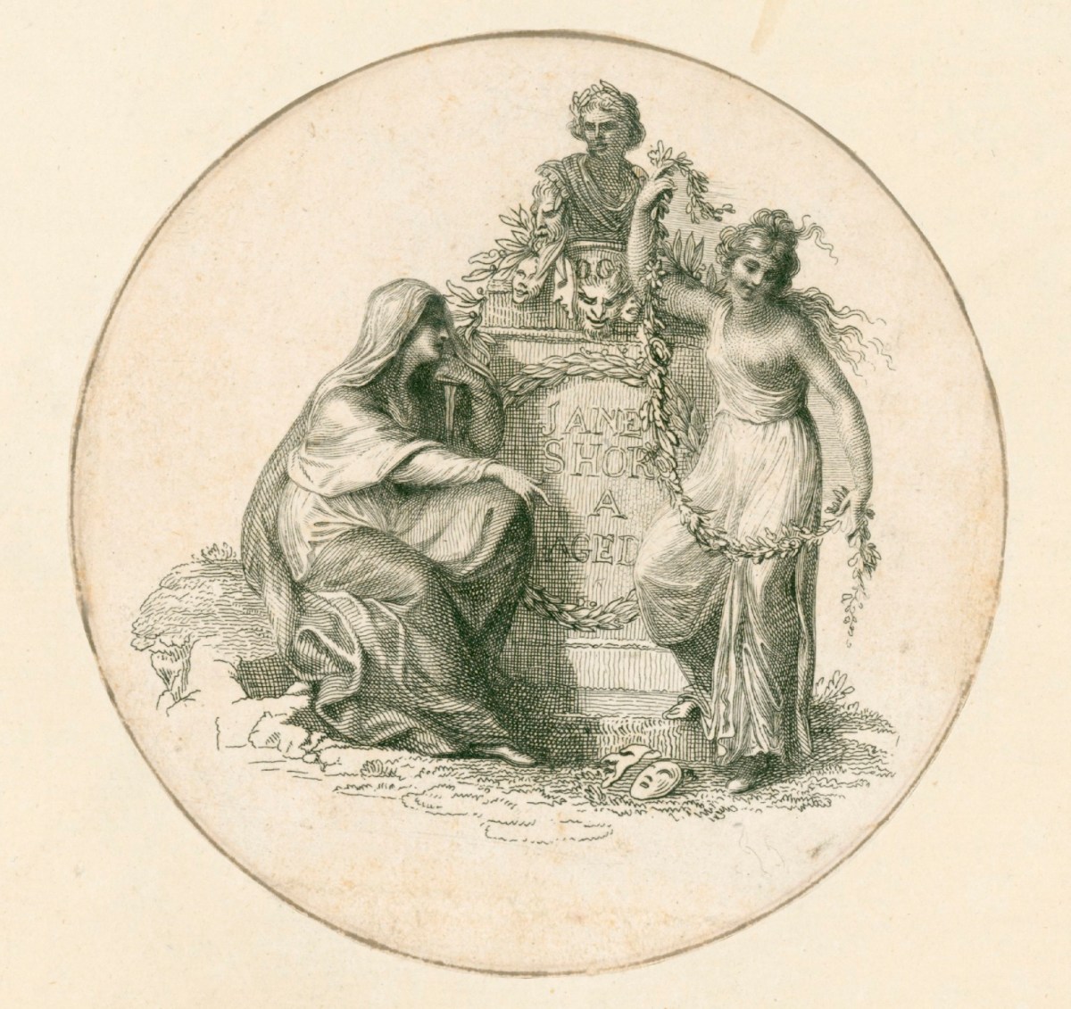 Francesco Bartolozzi RA, Theatre ticket for performance of 'Jane Shore'