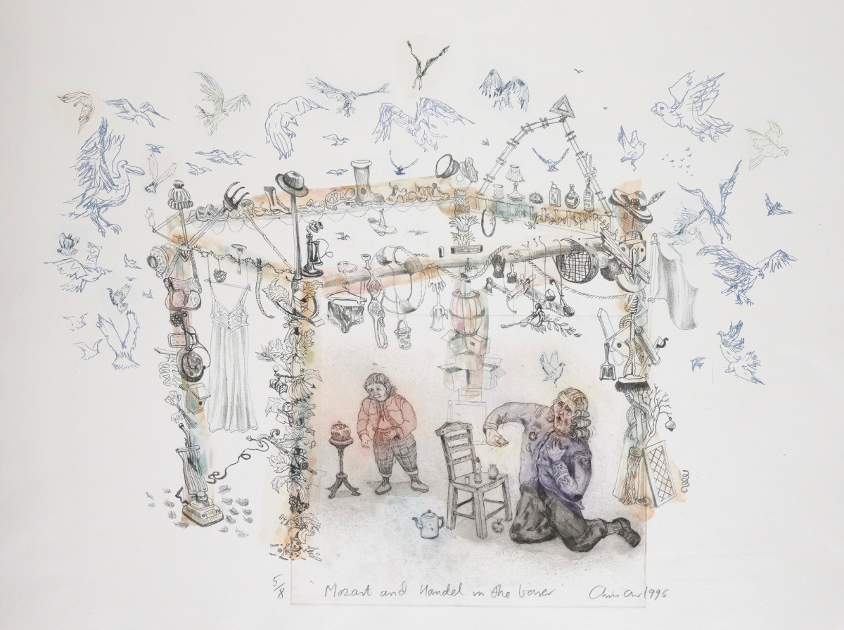 Chris Orr RA, Mozart and Handel in the bower