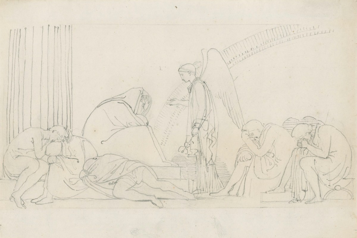 John Flaxman RA, Iris Advises Priam to Obtain the Body of Hector