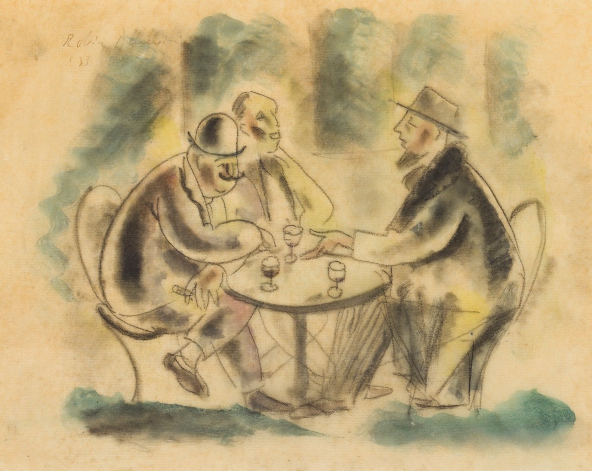 Sir Robin Darwin RA, Parisian café scene