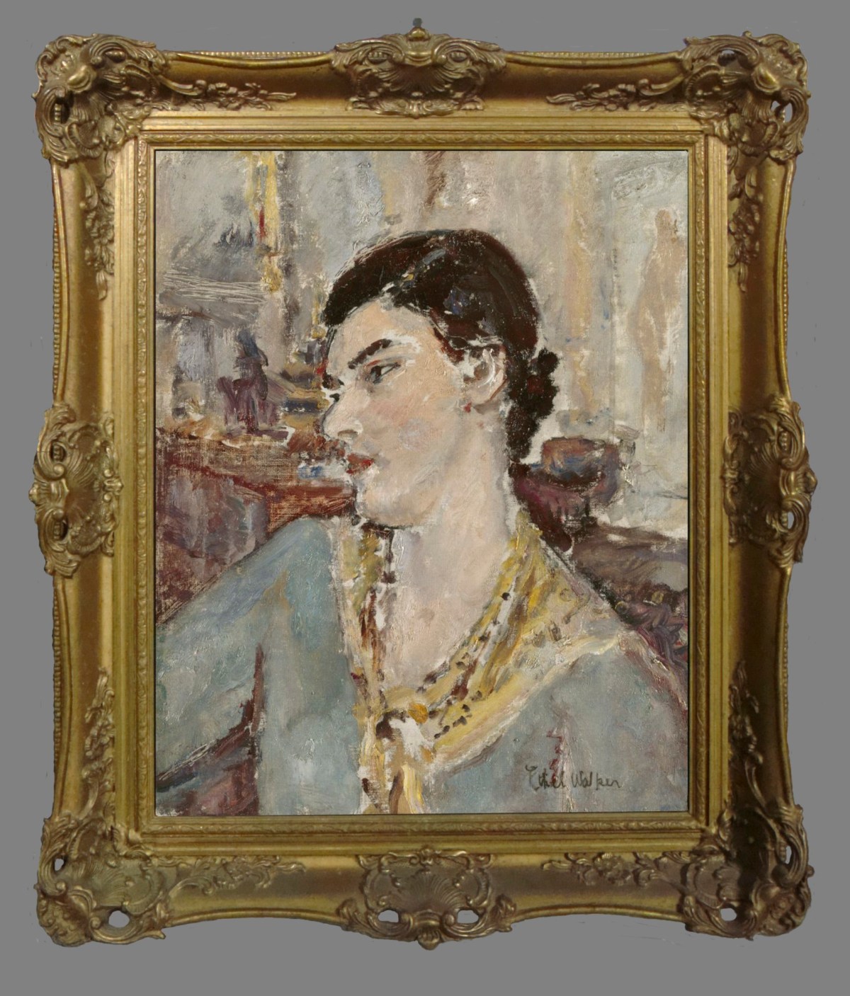 Unknown, Frame for Dame Ethel Walker ARA 'Portrait of a Woman with a Yellow Scarf'
