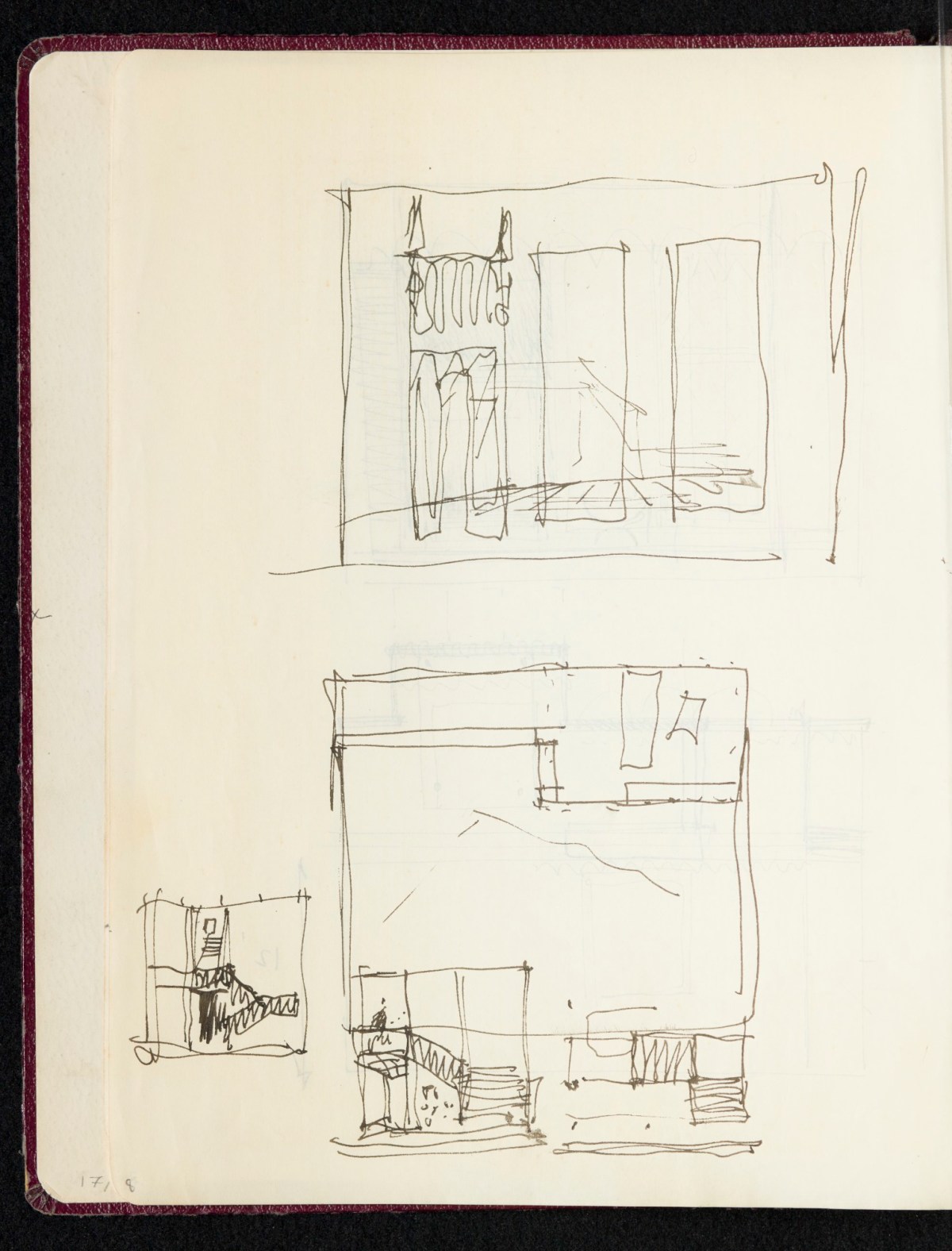 Sketchbook with designs and notes | Works of Art | RA Collection ...