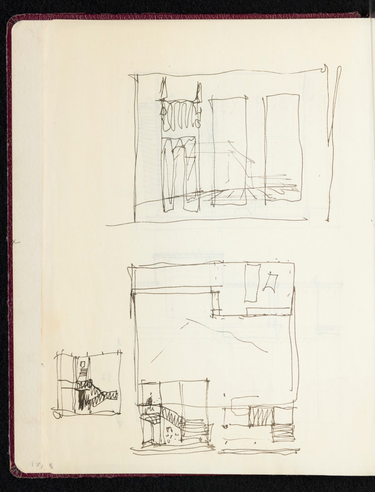 Sir Hugh Casson PRA, Sketchbook with designs and notes